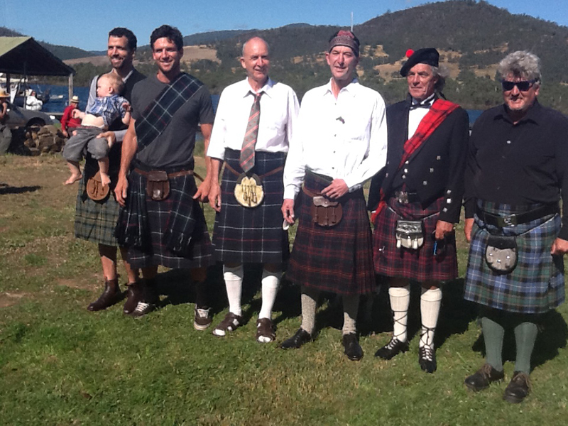 Bruce Laidlaw.jpg - Peter Laidlaw wedding (after 18 yr engagement) 4/2/12 in Franklin, Tasmania.From left) grand-nephew, nephew, nephew, Bruce, Peter